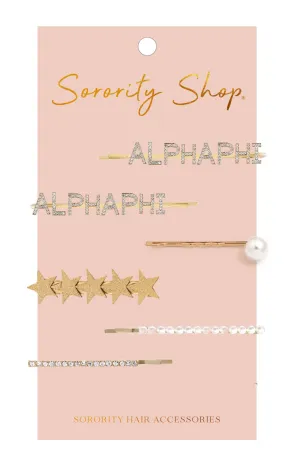 Alpha Phi Sorority Hair Clips