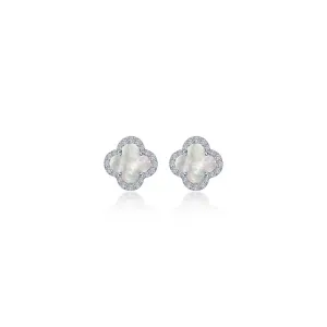 0.4 CTW Halo Stud Earrings