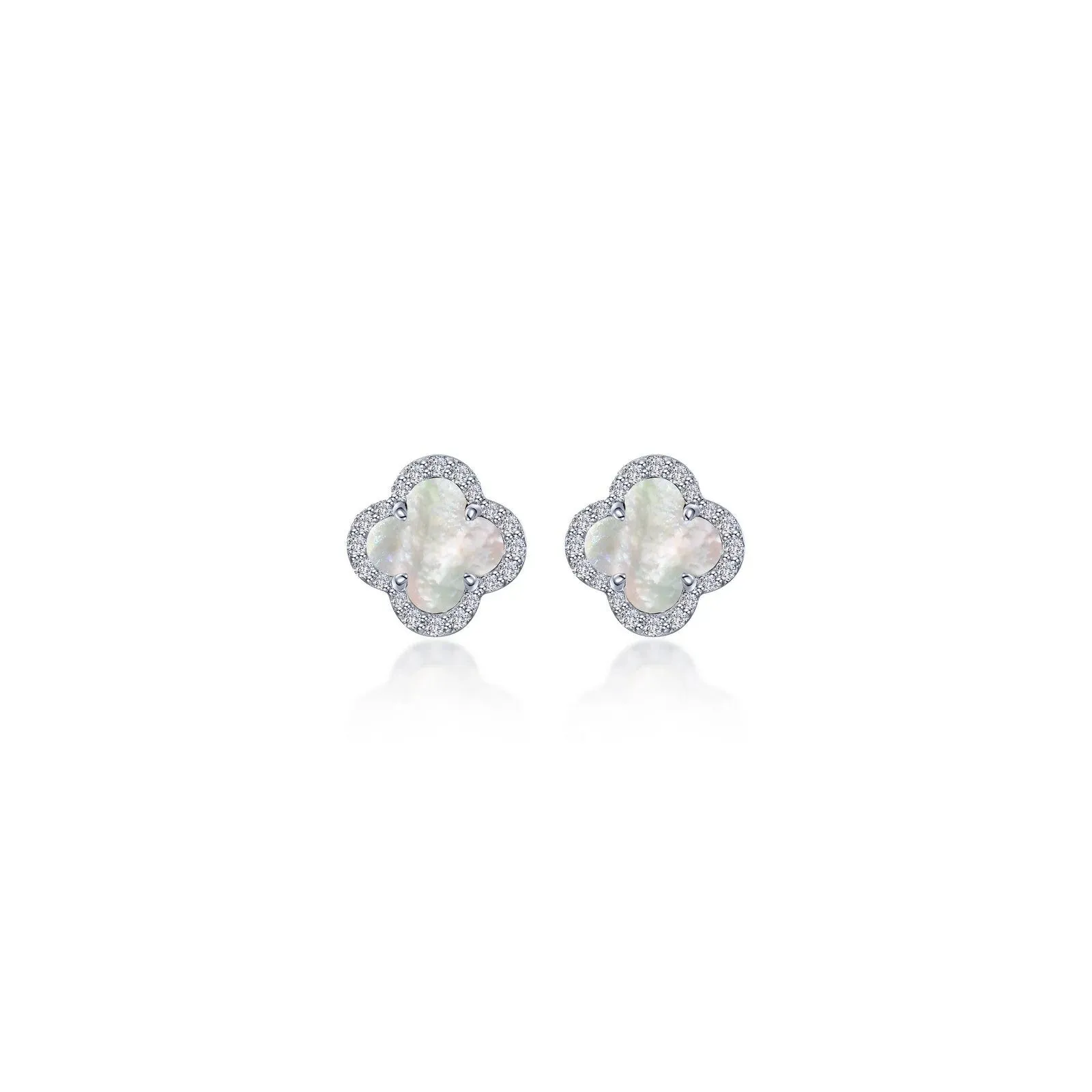 0.4 CTW Halo Stud Earrings