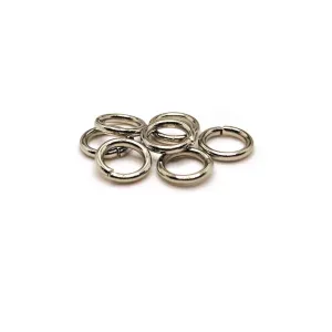 100, 500 or 1,000 Pieces: 6 mm Rhodium Silver Open Jump Rings, 18g