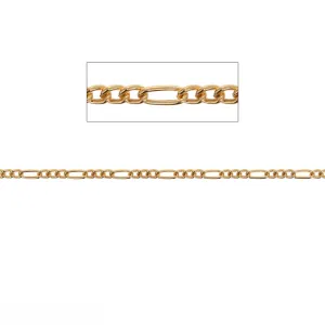 14kt GF 2.7mm Figaro Chain