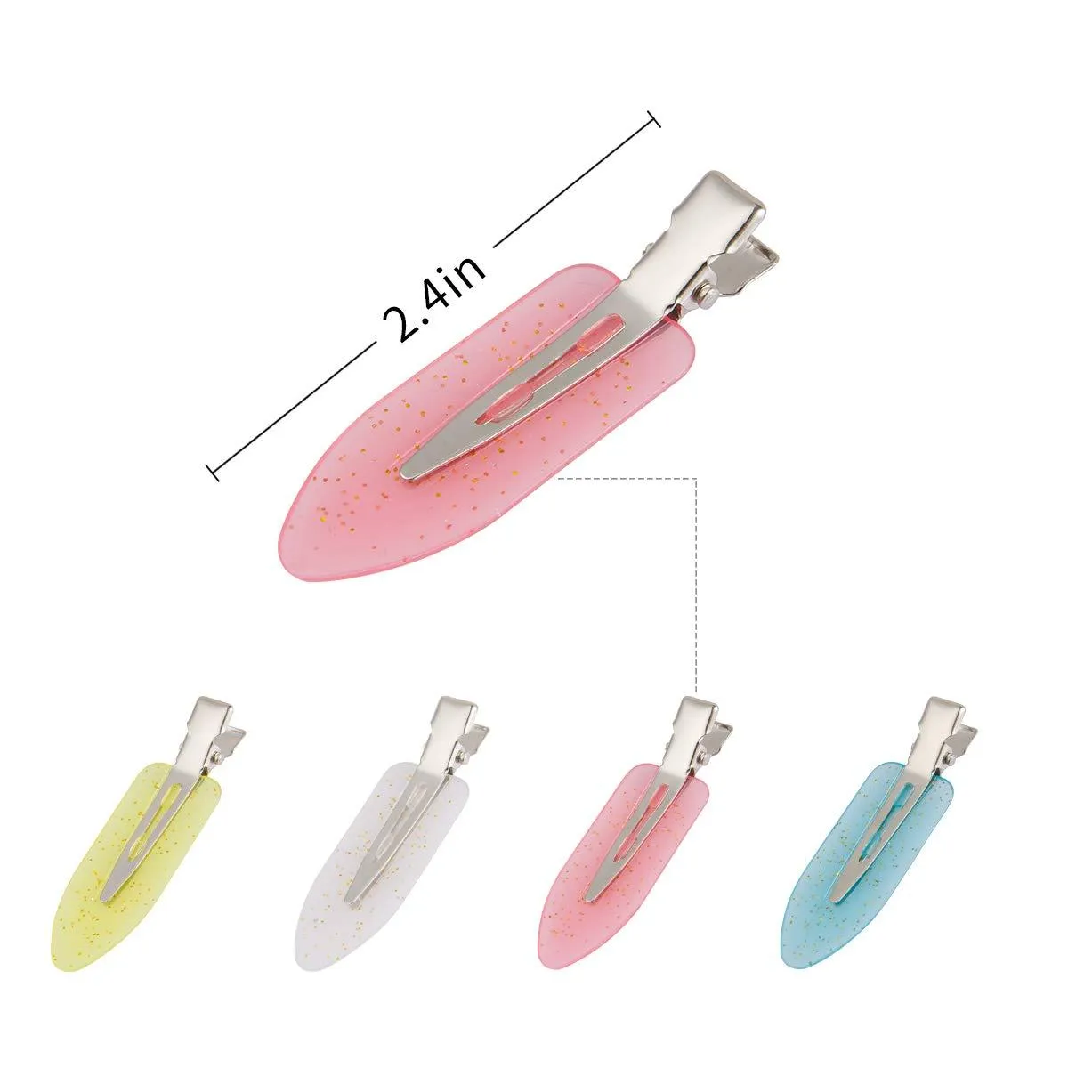 20-Piece: No Bend Hair Clips for Makeup Application