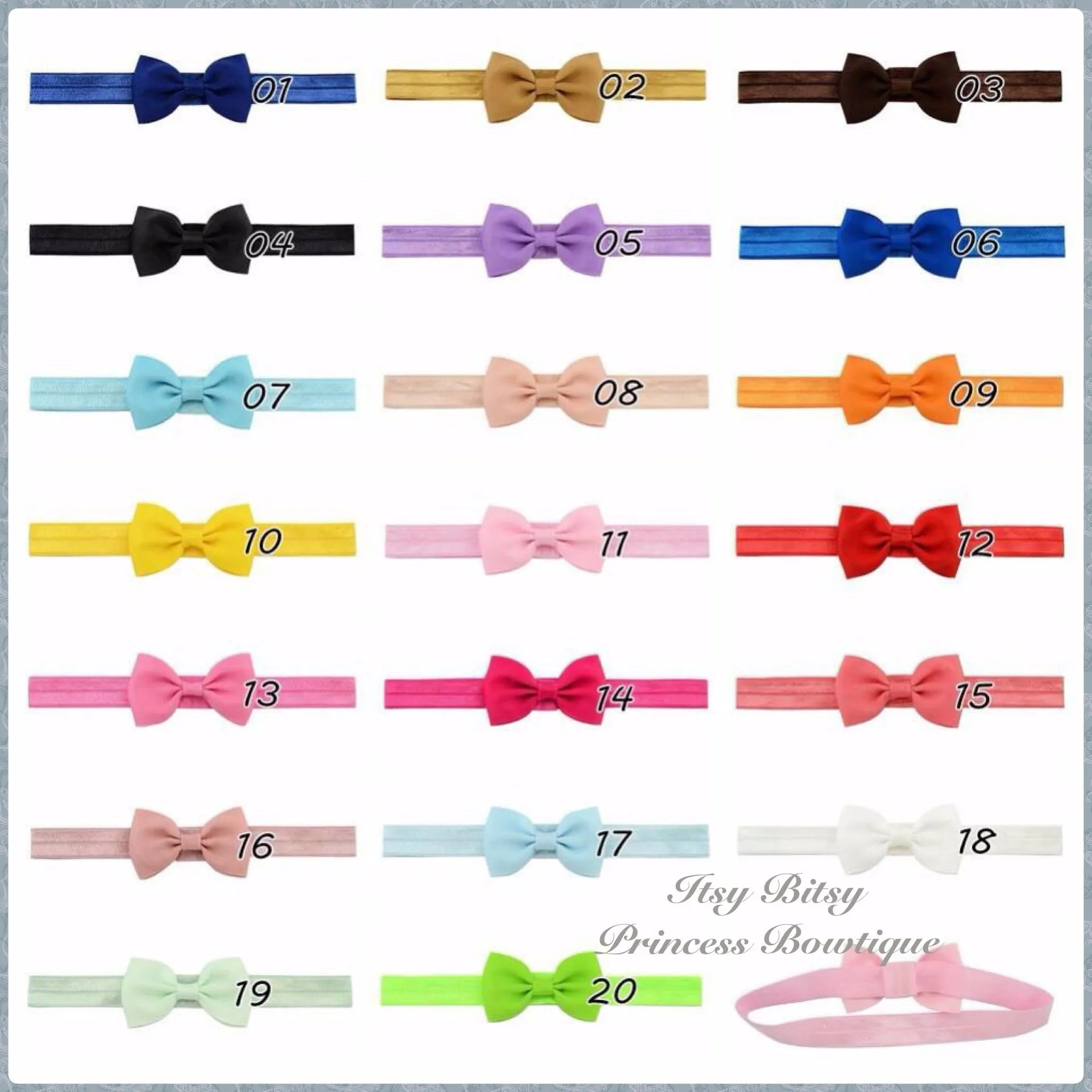 2.5 Inch Mini bow headbands