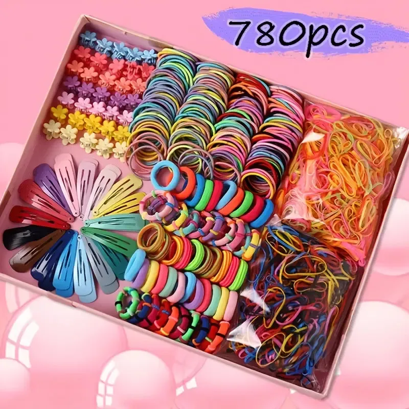 780-Pieces: Hair Accessories for Girls