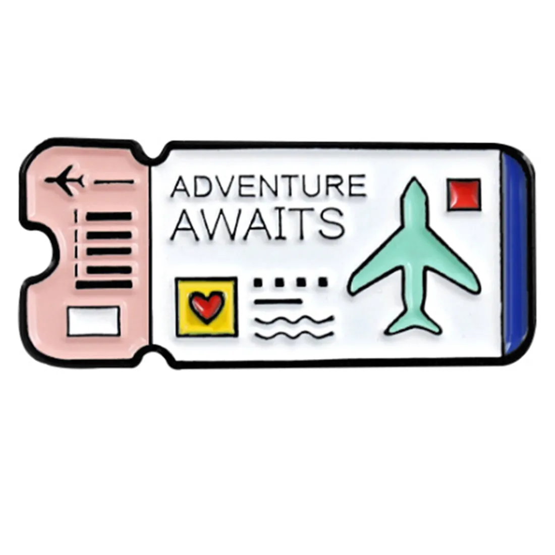 [Adventure Awaits Pink] Enamel Brooch Pin