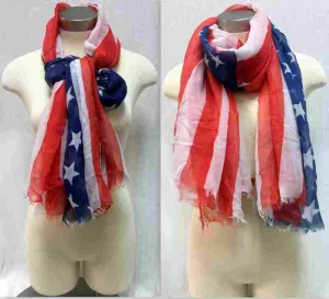 american flag style scarves Case of 36