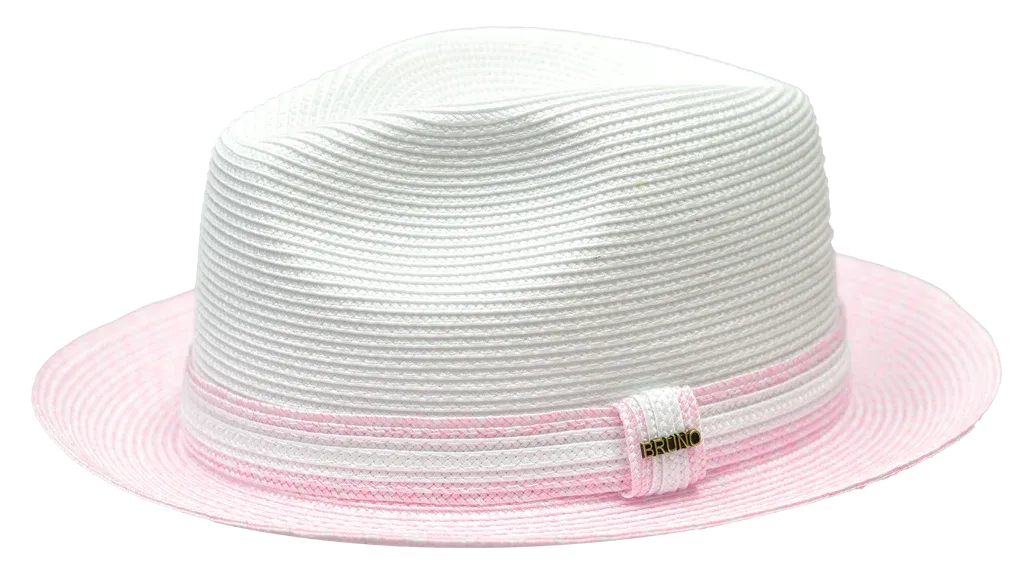 Antonio Braid Straw Fedora by Bruno Capelo Hats