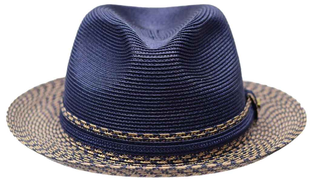 Antonio Braid Straw Fedora by Bruno Capelo Hats