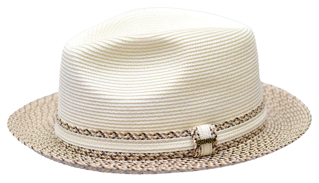 Antonio Braid Straw Fedora by Bruno Capelo Hats