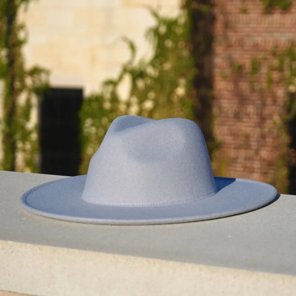 Atlanta Wide Brim Fedora - Gray