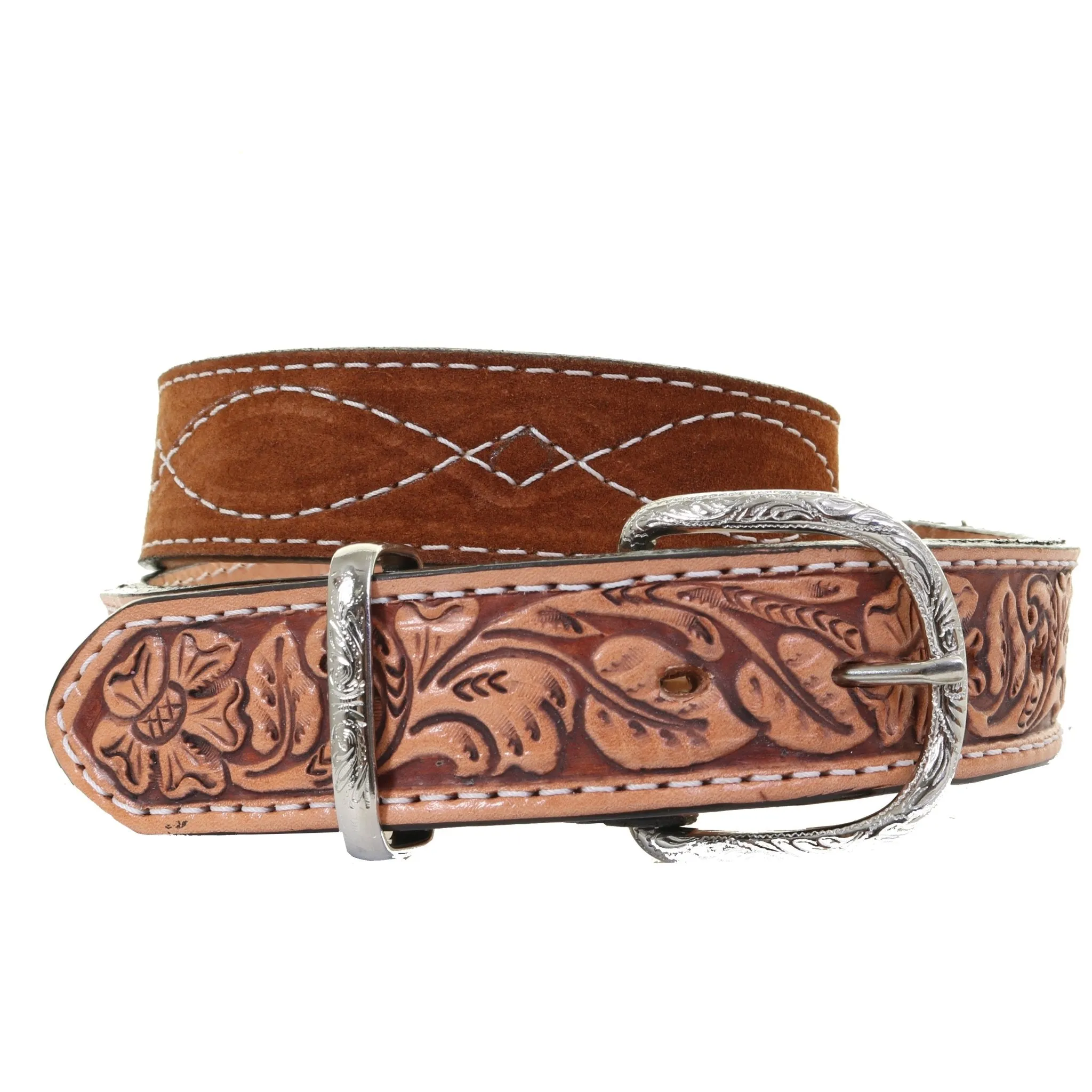 B1203 - Toast Suede Belt