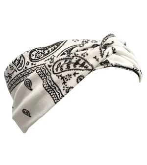 BANDANA WRAP HEADBAND WHITE