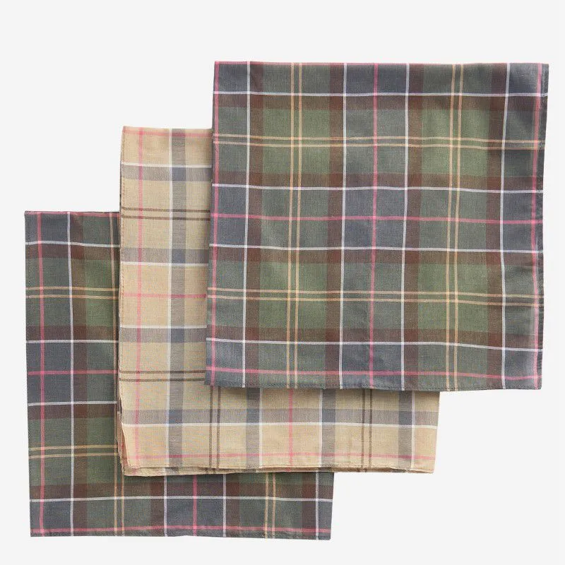 Barbour Handkerchiefs (Set Of 3) - Tartan