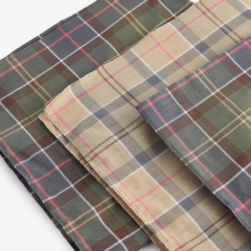 Barbour Handkerchiefs (Set Of 3) - Tartan