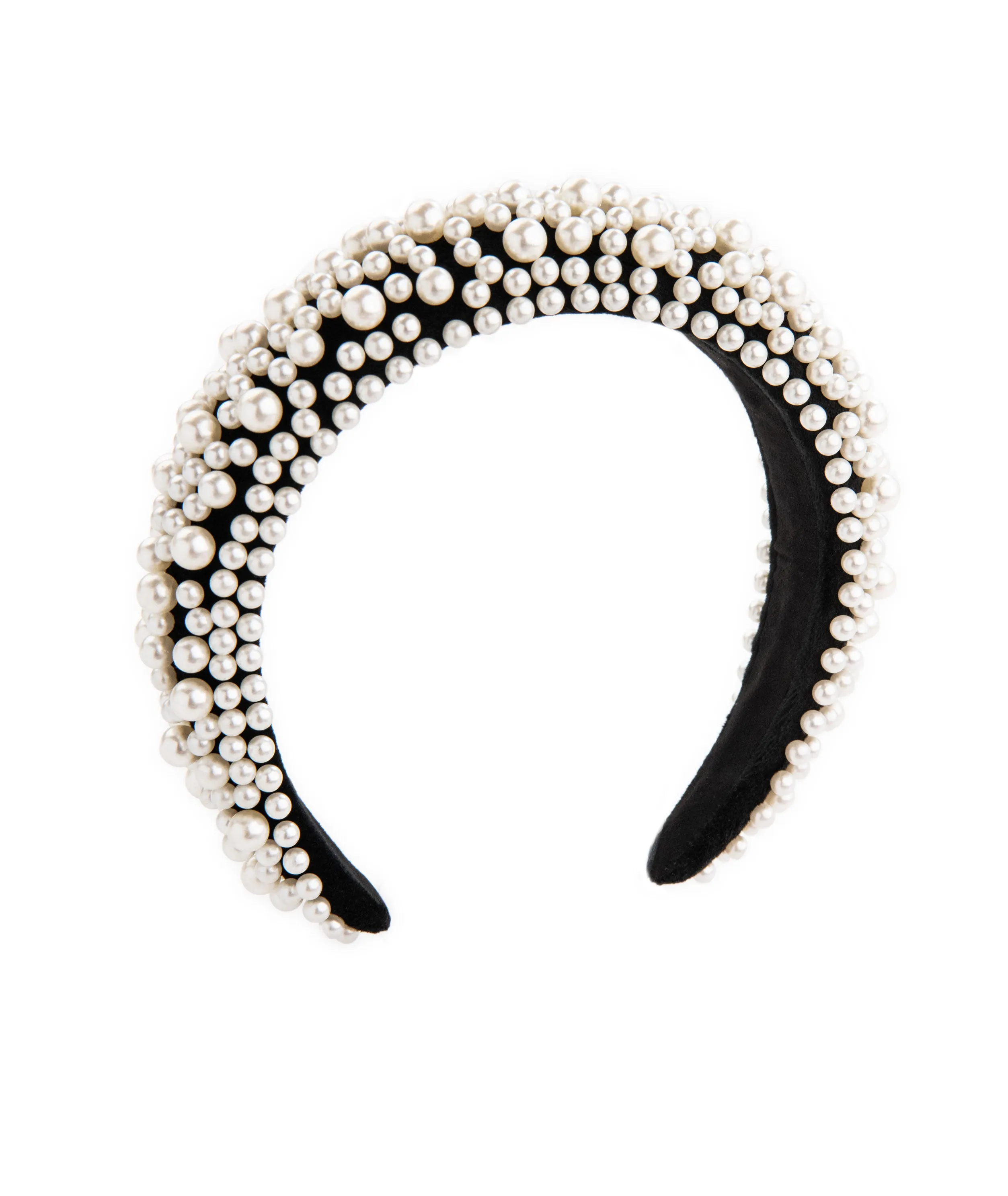 Bari Lynn Headband Full Pearl