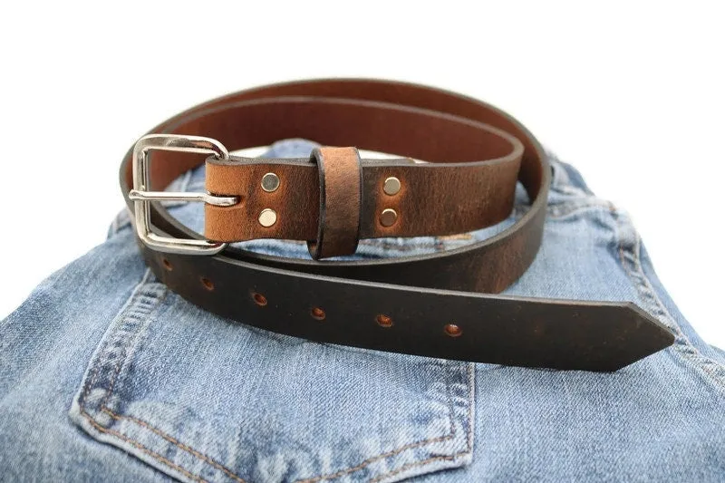 Buffalo Leather Belt "Crazy Horse"