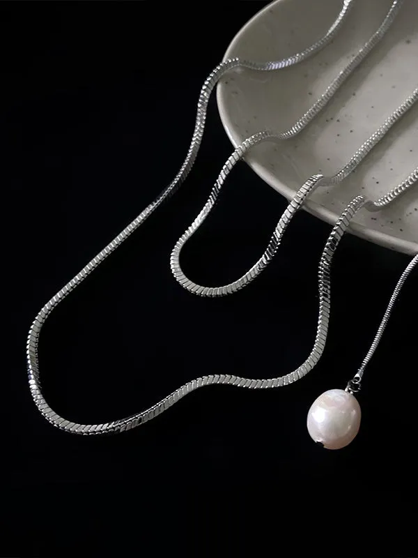 Casual Normcore Pearl Necklaces Accessories