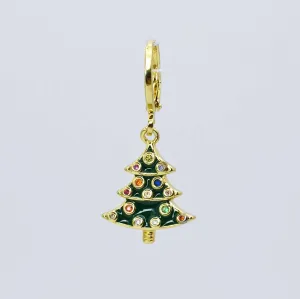 Christmas Tree Gold Charm CH-326