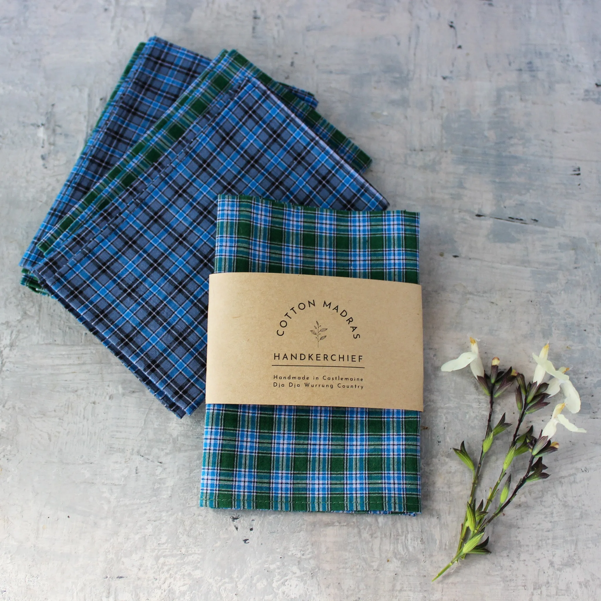 Cotton Madras Handkerchiefs