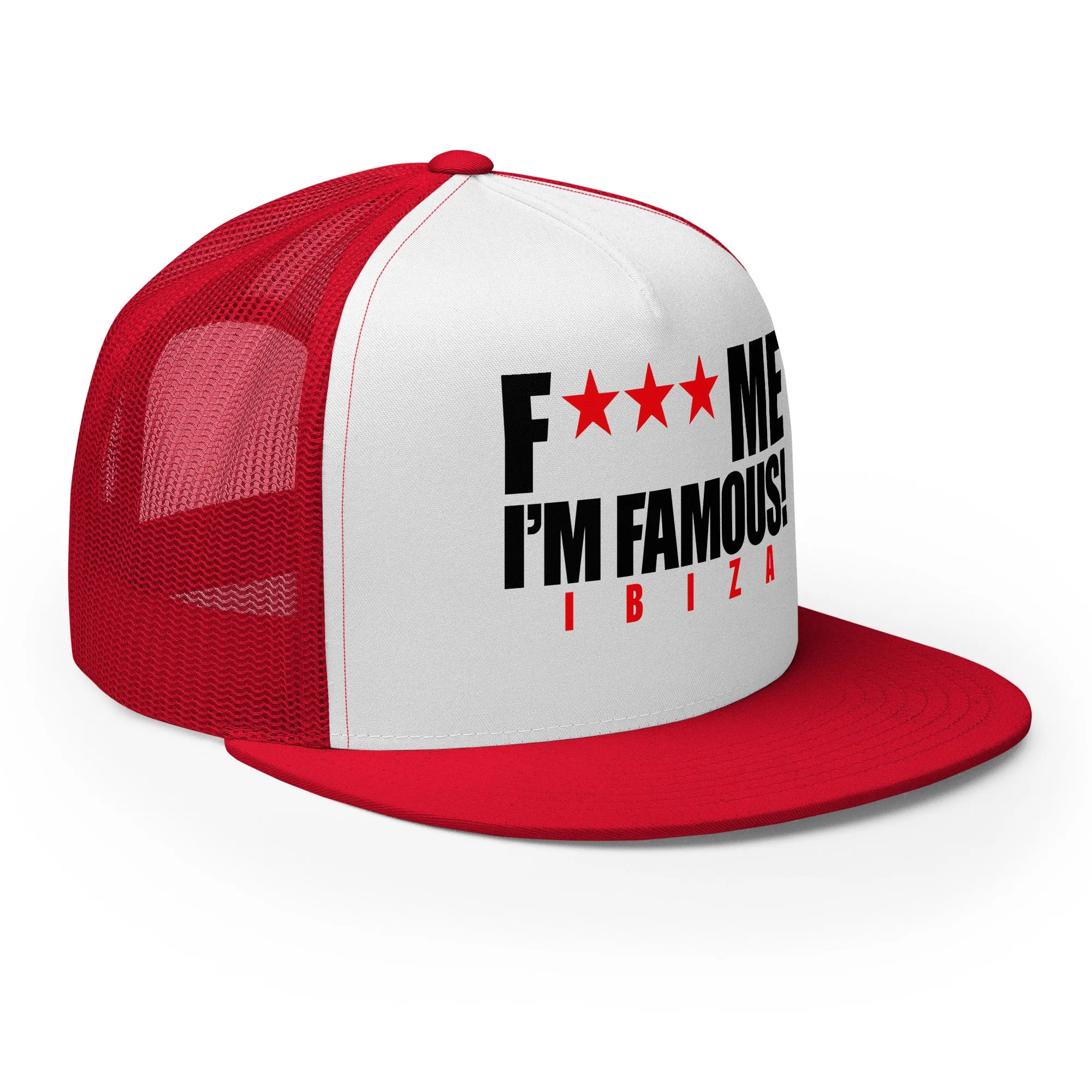 David Guetta F Me I'm Famous Ibiza Classic Logo Snapback Cap Red