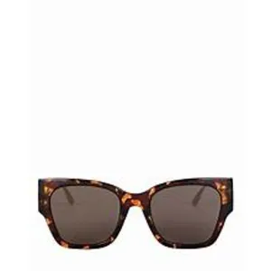 Dior “Montaigne 1” Brown & Black Havana Sunglasses, Dark Lenses