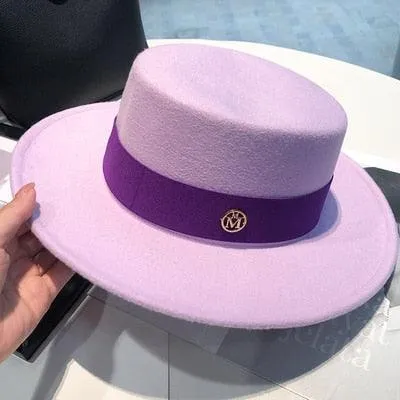 Elegant Fedora Hats for Women - Flat Top