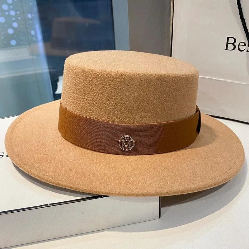 Elegant Fedora Hats for Women - Flat Top