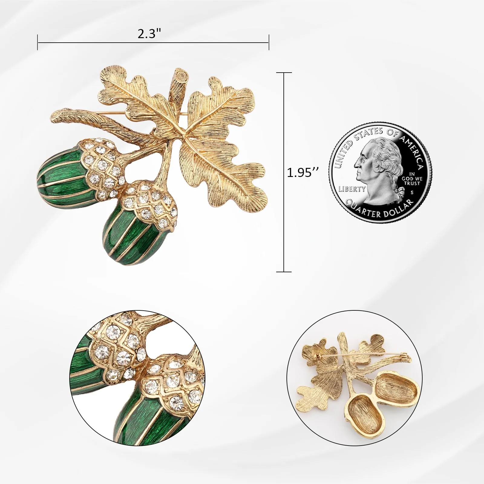 Fashion Luxury Pinecone Brooches