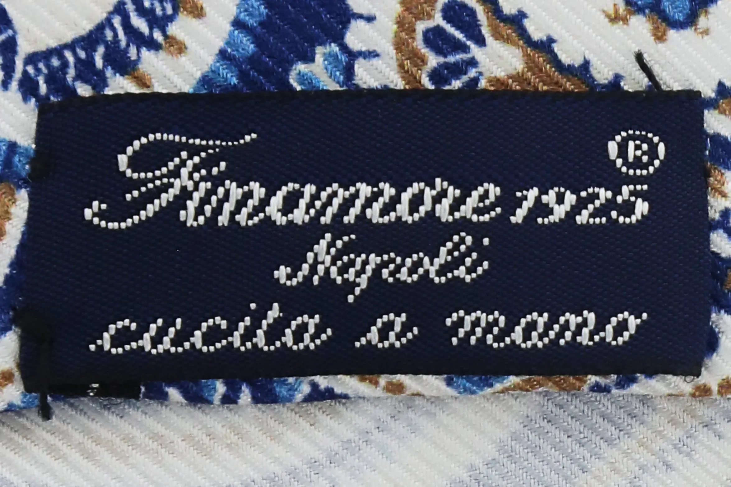 Finamore Napoli Blue Tie