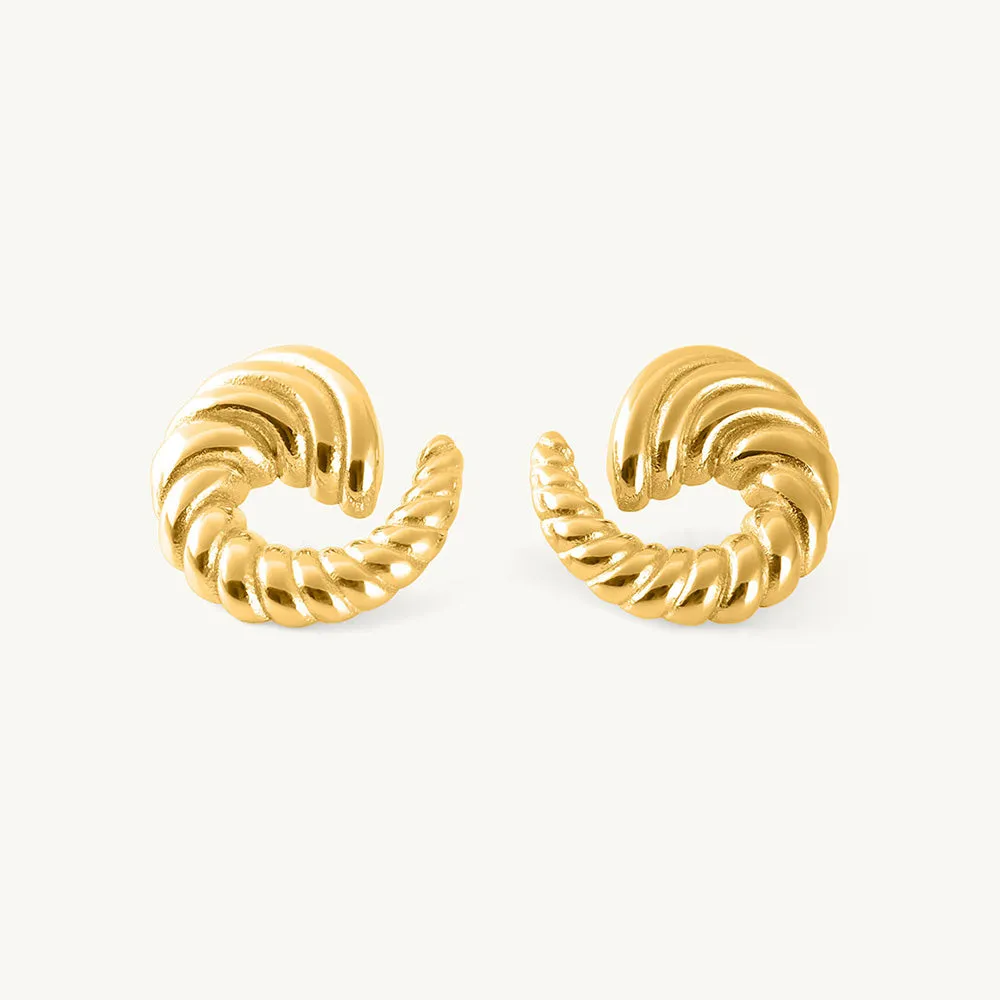 Golden Twister Earrings