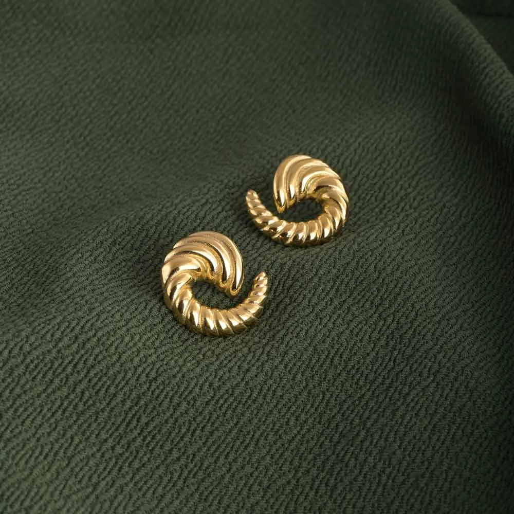 Golden Twister Earrings