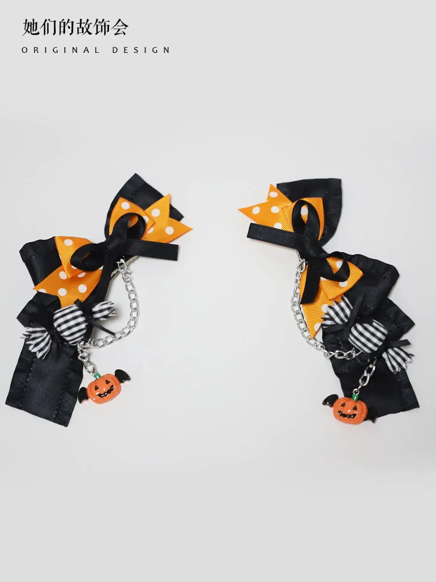 Halloween Pumpkin Bows