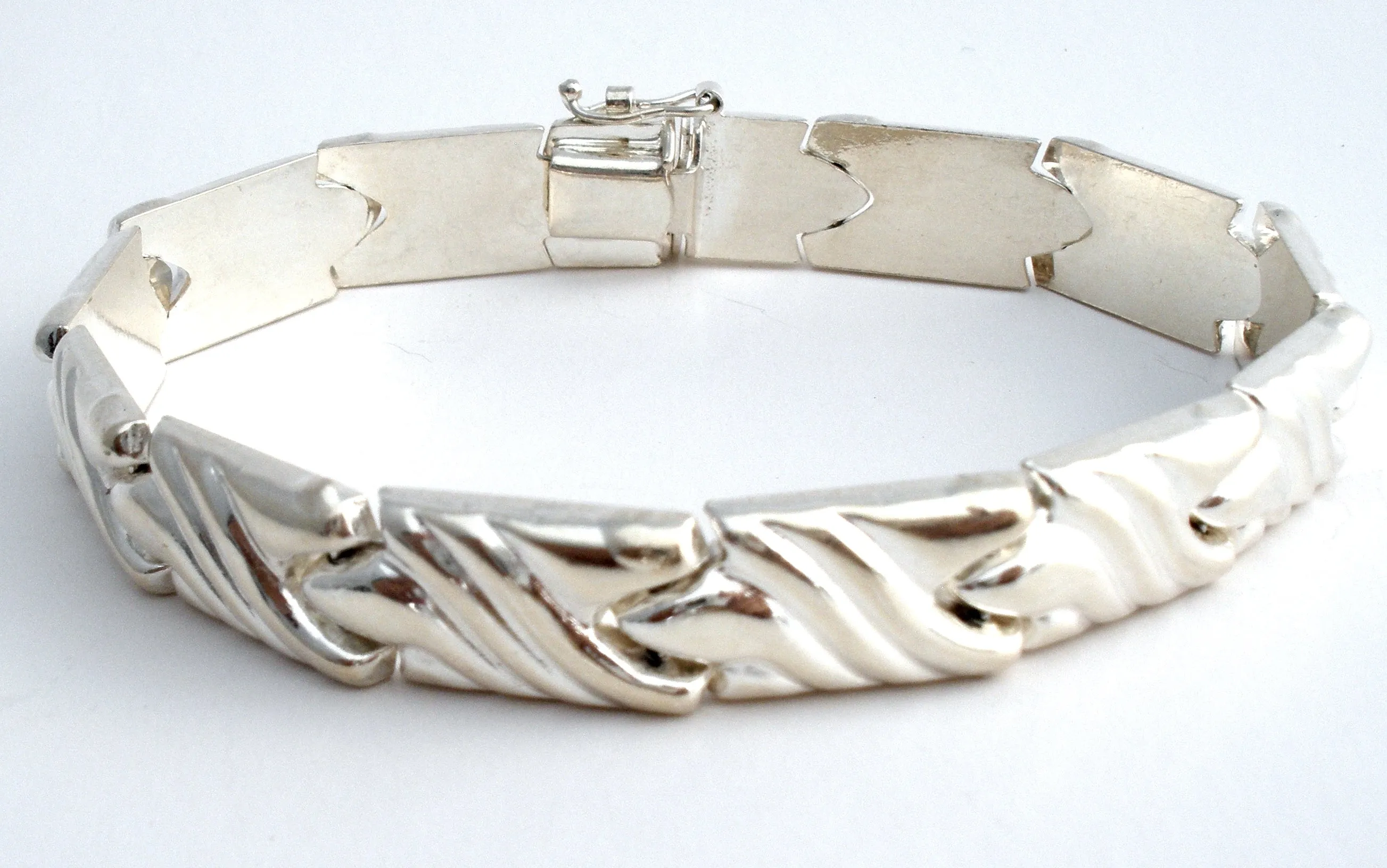 Italian Sterling Silver Bracelet 7" Vintage