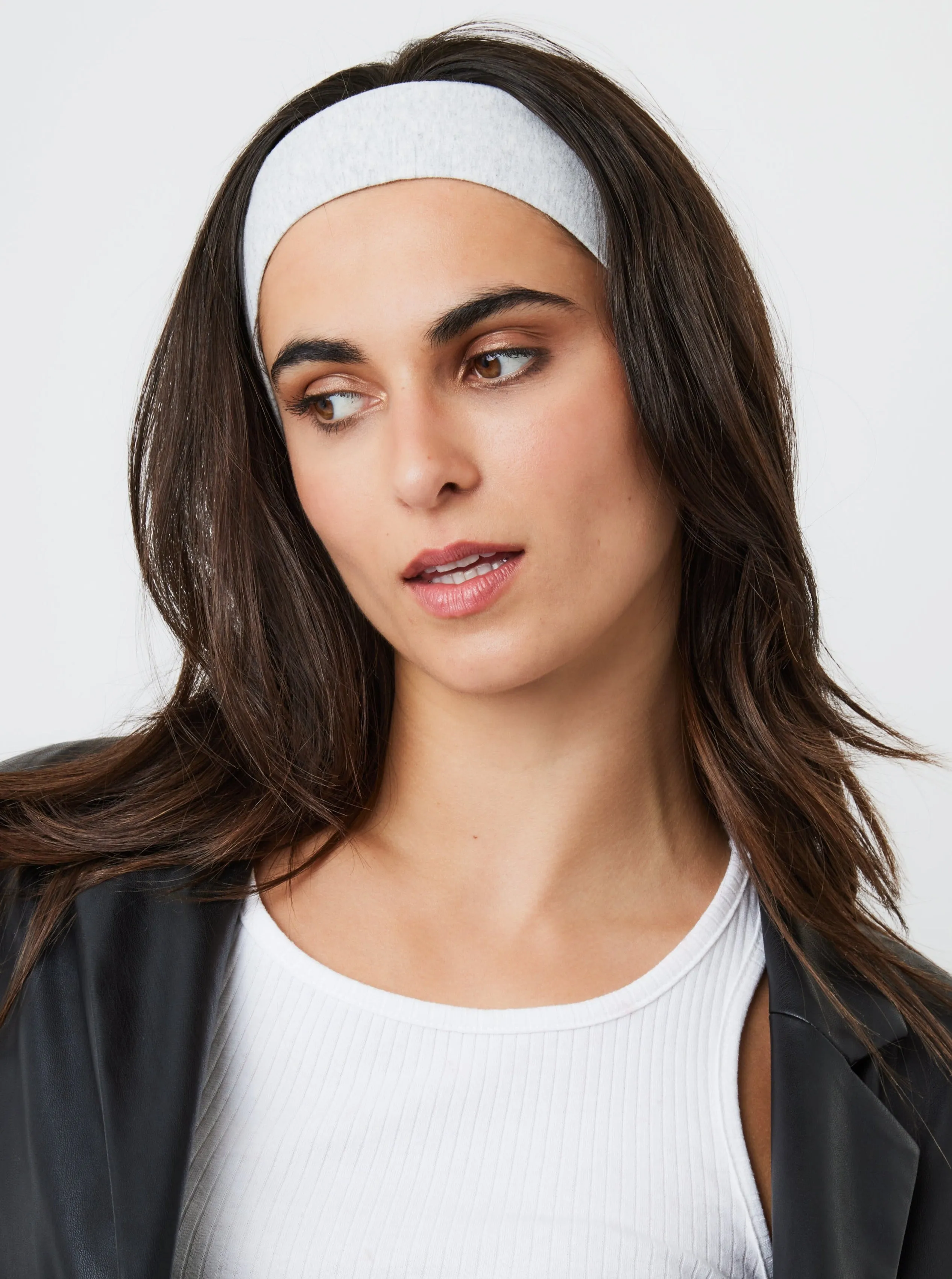 Jersey Headbands in Black and Grey Multipack