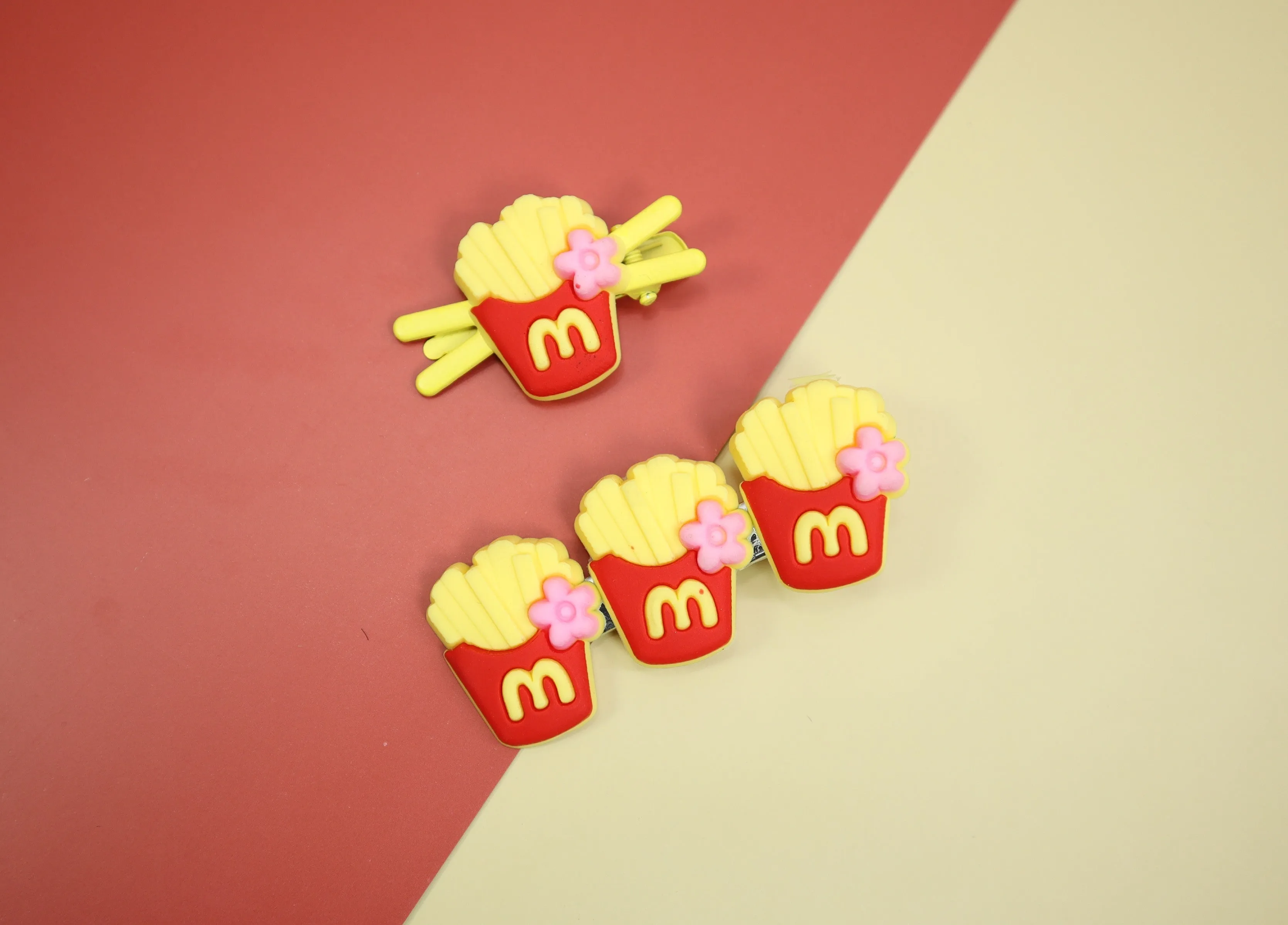 Kamule Polymer clay Character Hair Accessories set of 5- Yellow