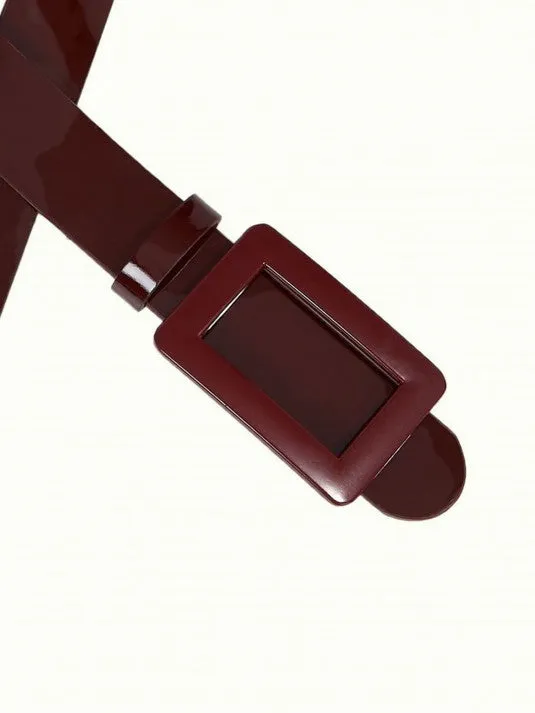 King Louie - Patent belt 95 (Cabernet Red)