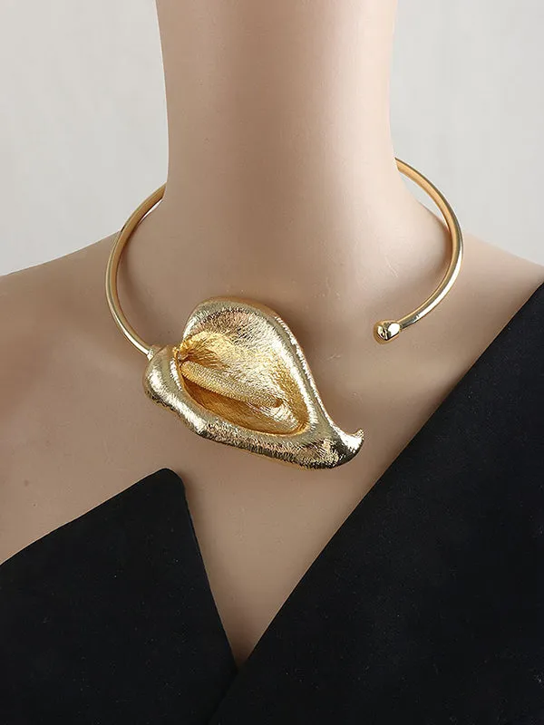 Leaves Shape Solid Color Necklaces Accessories