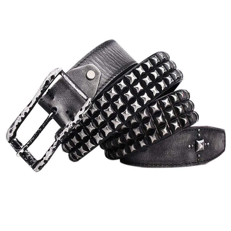 Men's Gothic Diamond Rivets Belts