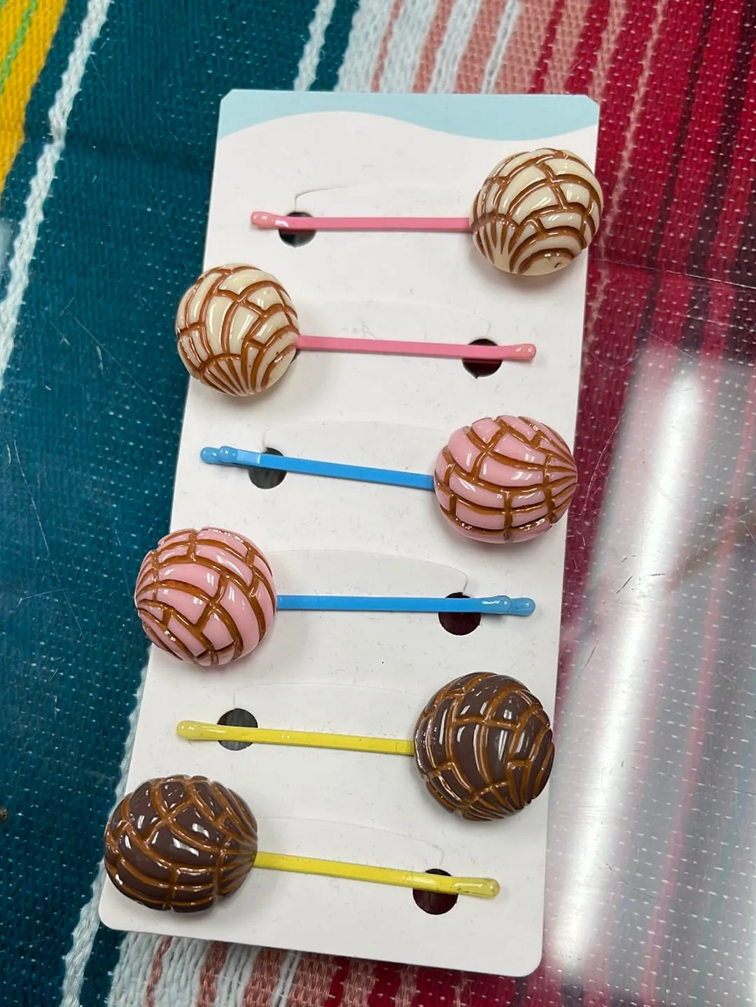 Mexican Sweet Bread Hair Clips