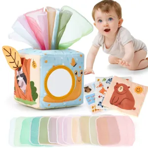 Montessori Baby Tissue Box Toy 6-12 Months