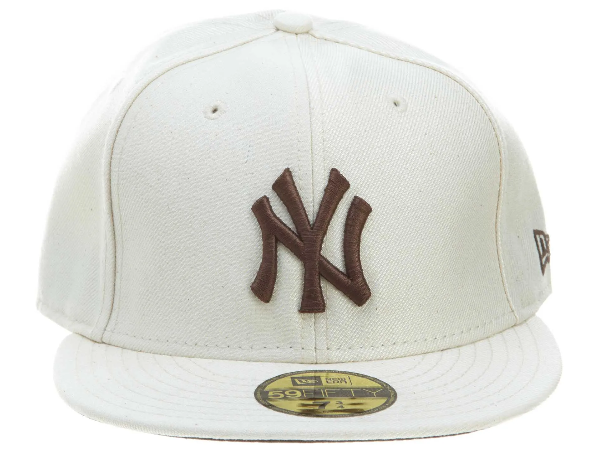 New York Yankees New Era Fitted White/Brown 46