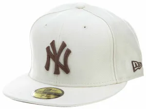 New York Yankees New Era Fitted White/Brown 46