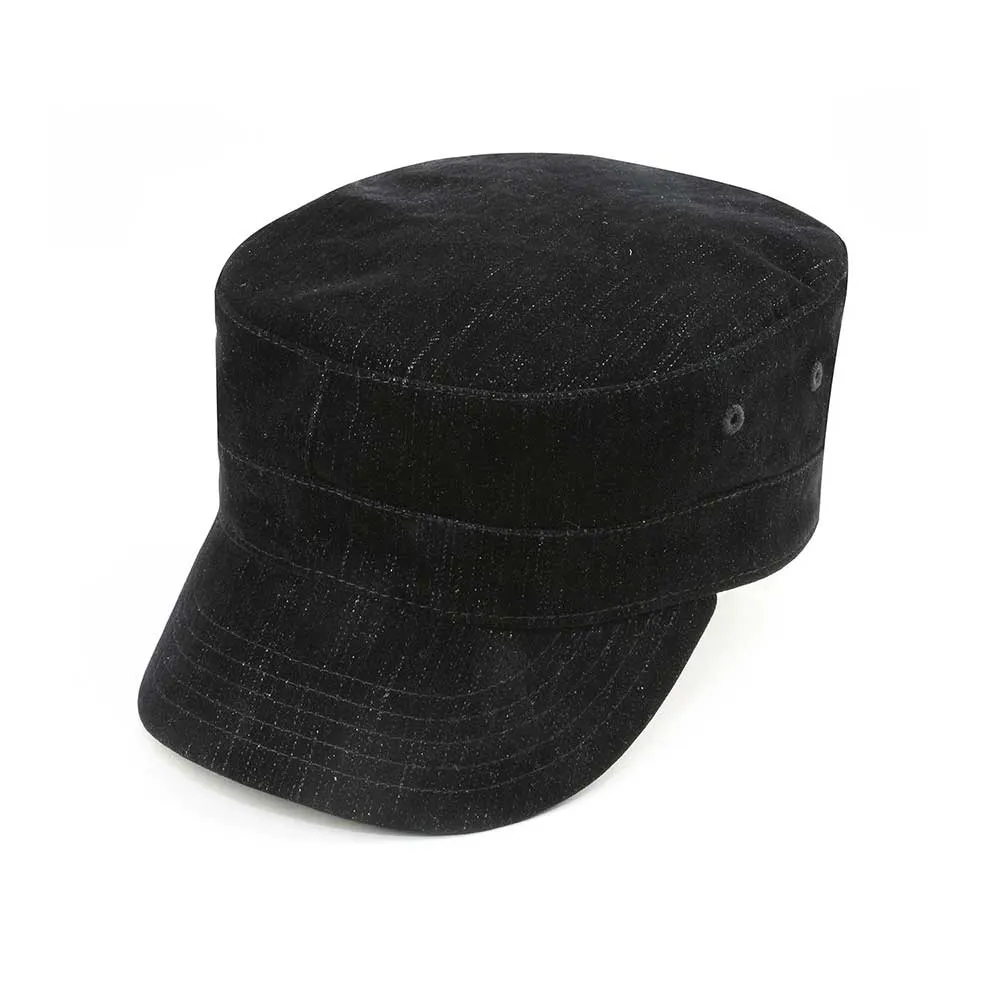 Pinstripe Military Cap