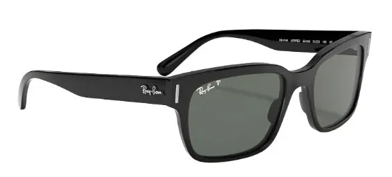 Ray-Ban Jeffrey Polarized Sunglasses - Black/G-15 Green