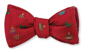 Red Baubles Bow Tie - B1142