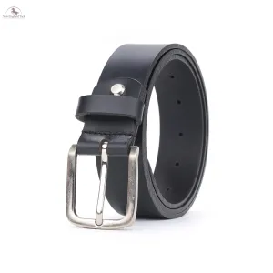 Resistance Full Grain Leather Belt For Men 1.5inch Wide Strap