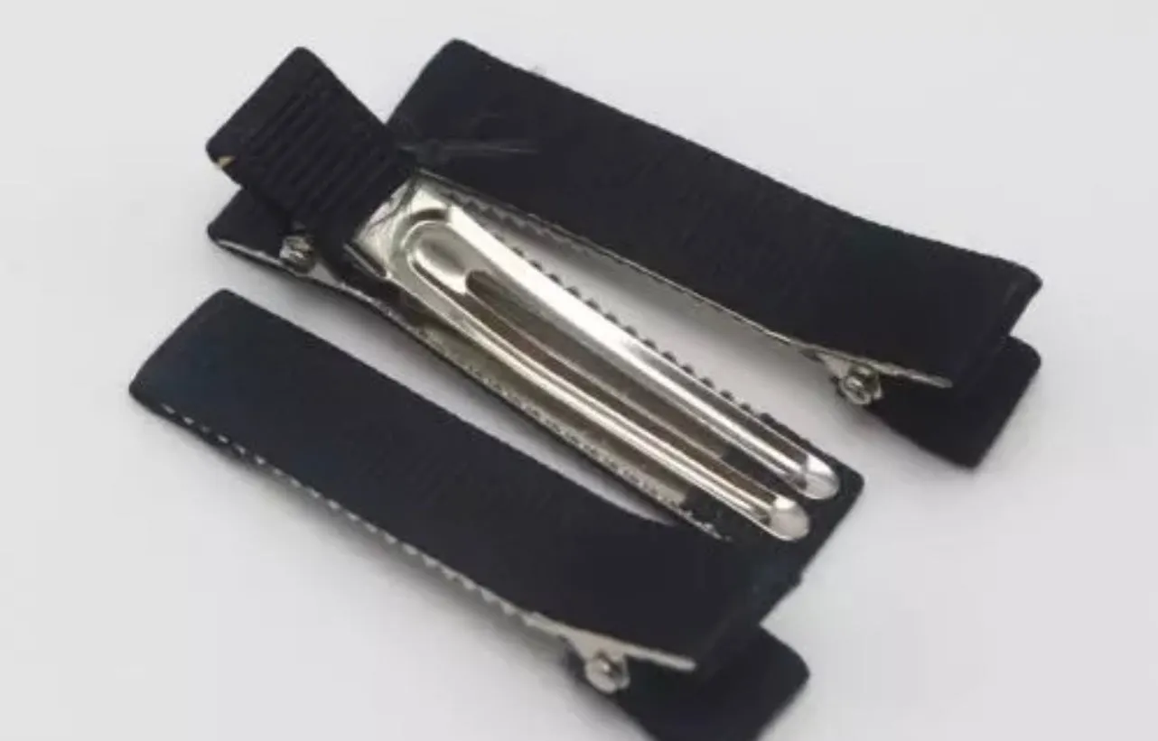 RIBBON COVERED ALLIGATOR CLIPS 48mm