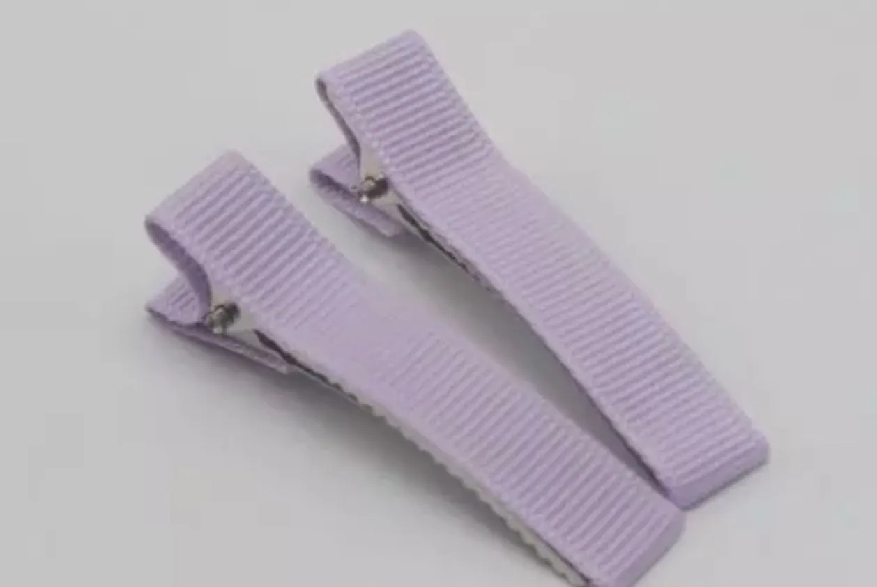 RIBBON COVERED ALLIGATOR CLIPS 48mm