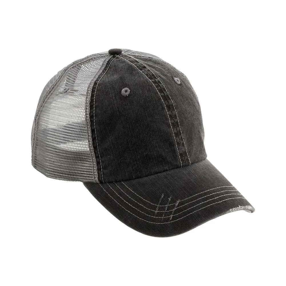 TopHeadwear Herringbone Cotton Twill/Mesh Cap