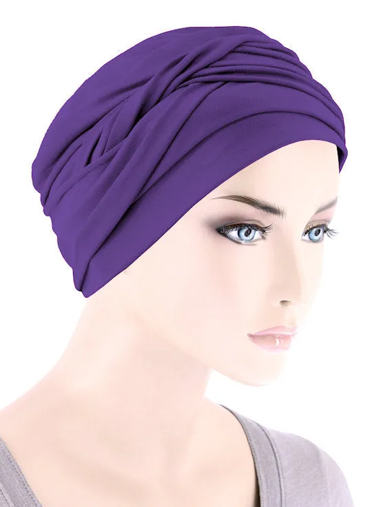 Twisty Turban Buttery Soft Purple